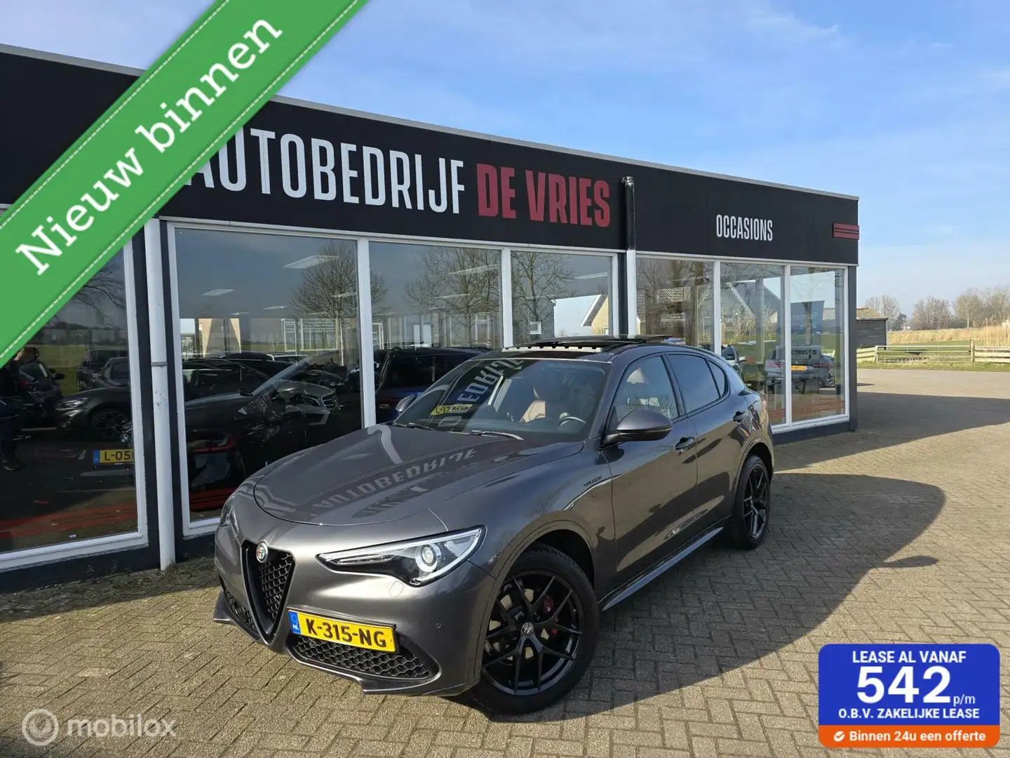Alfa Romeo Stelvio 2.0 T AWD Q4 Veloce Ti Full Options Pano/ACC/20Inc Grijs - 1