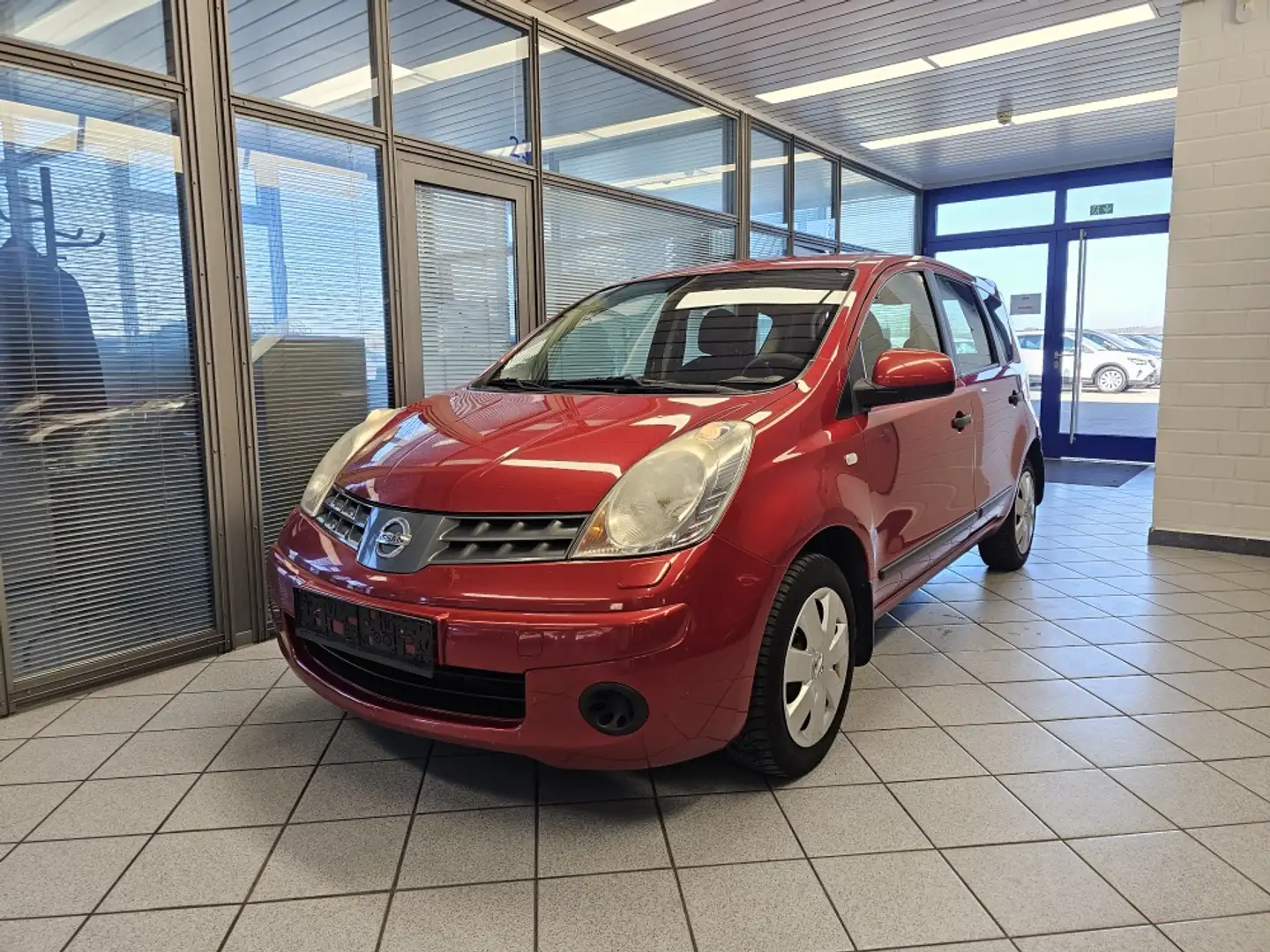 Nissan Note Visia Klima, nur Gewerblich oder Export Rot - 2