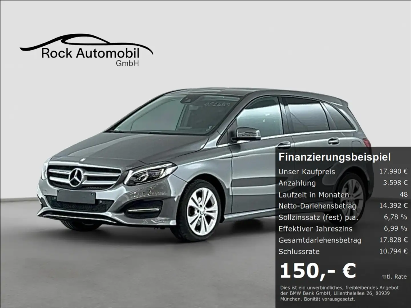 Mercedes-Benz B 200 d 7G Urban LED Navigation *Garantie* Gris - 1