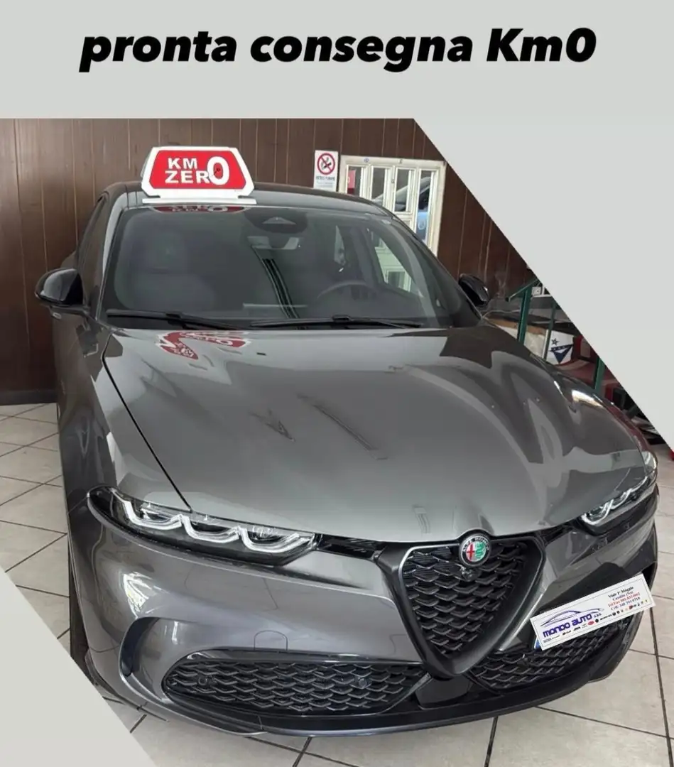 Alfa Romeo Tonale 1.6 130 CV  AUTO  DIESEL   VELOCE UFFICIALE KMO Grijs - 1