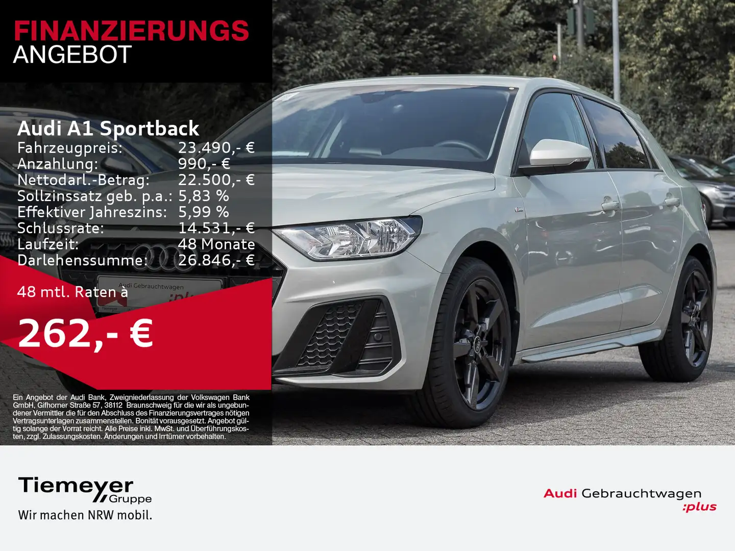 Audi A1 25 TFSI S LINE LM17 OPTIK-PKT SPORT Silber - 1