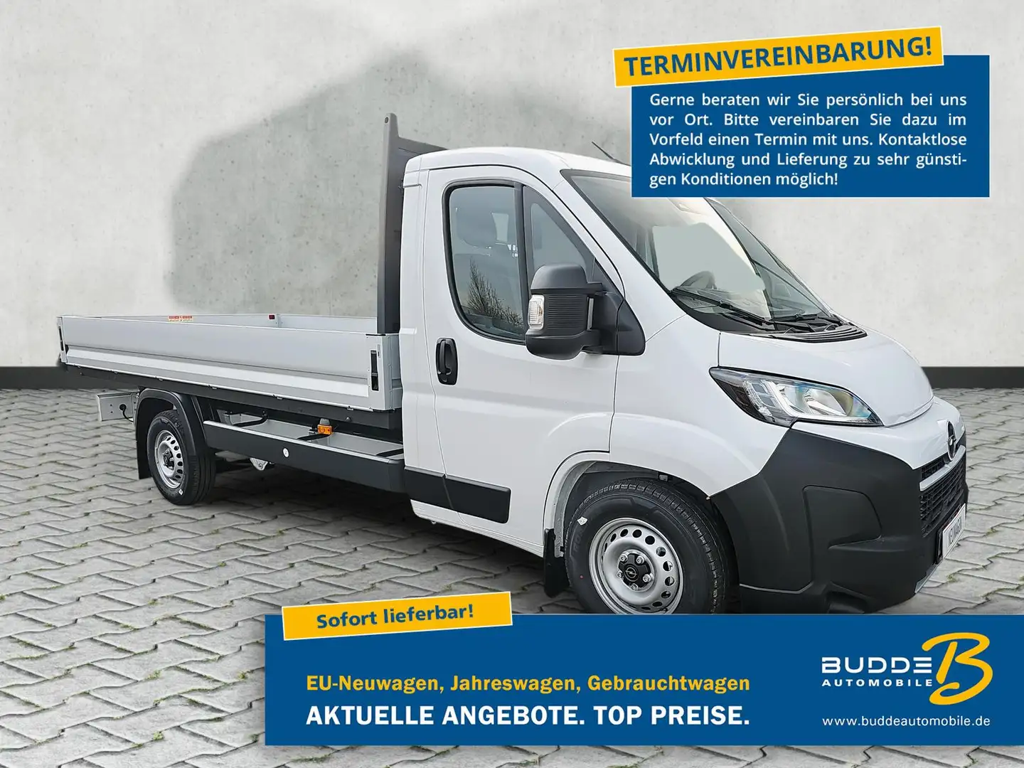 Opel Movano EK Pritsche 2.2 Diesel L4 3,5t / Kamera Weiß - 1
