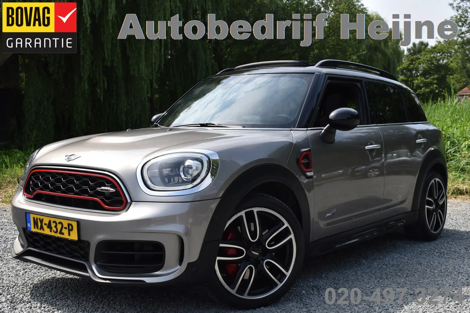 MINI John Cooper Works Countryman Mini 2.0 230PK ALL4 Chili LEDER/HEADUP/PANORAMADAK Gris - 1