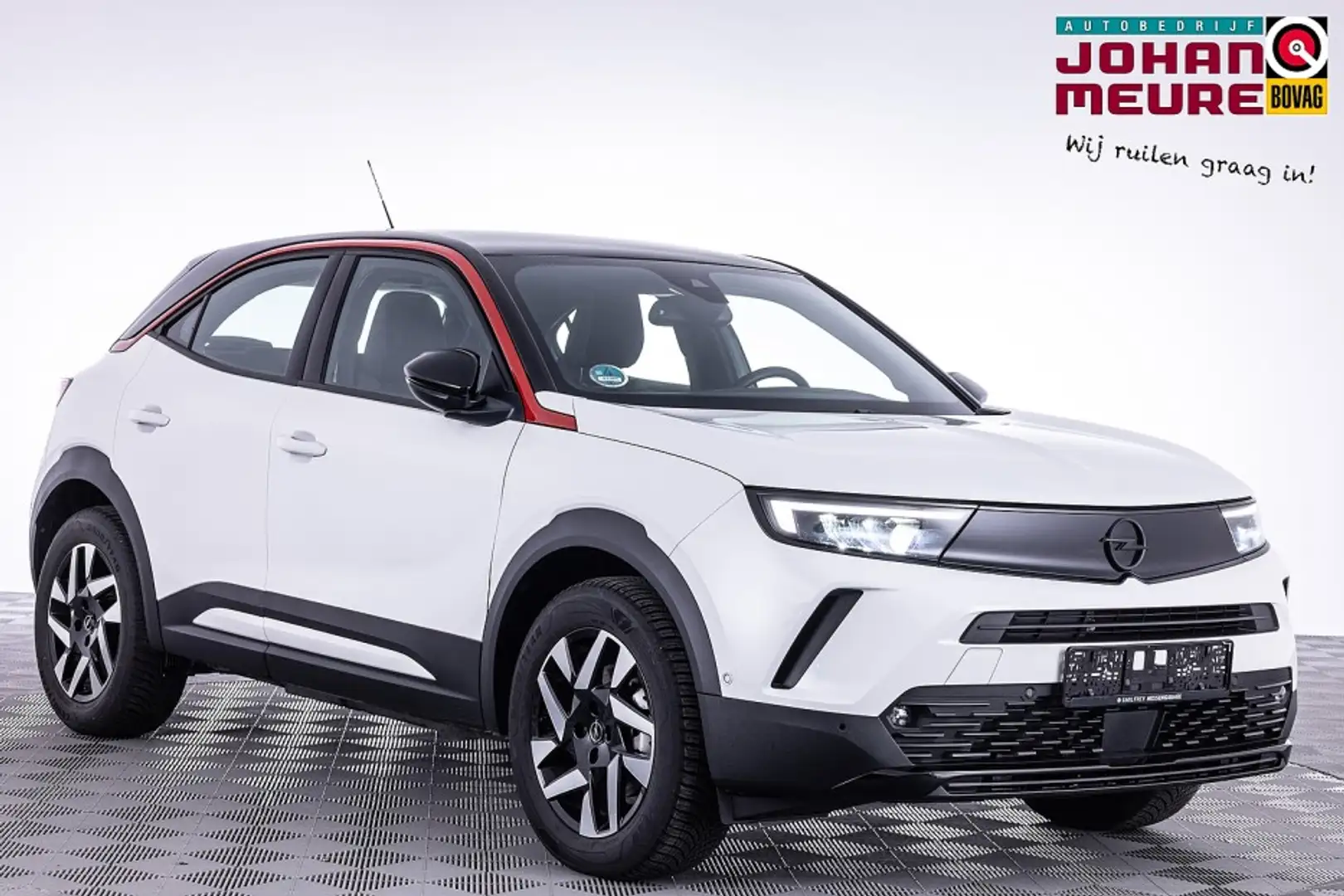 Opel Mokka-E GS Line 50-kWh | SOH 100% | Half LEDER | ECC | Ful Blanc - 1