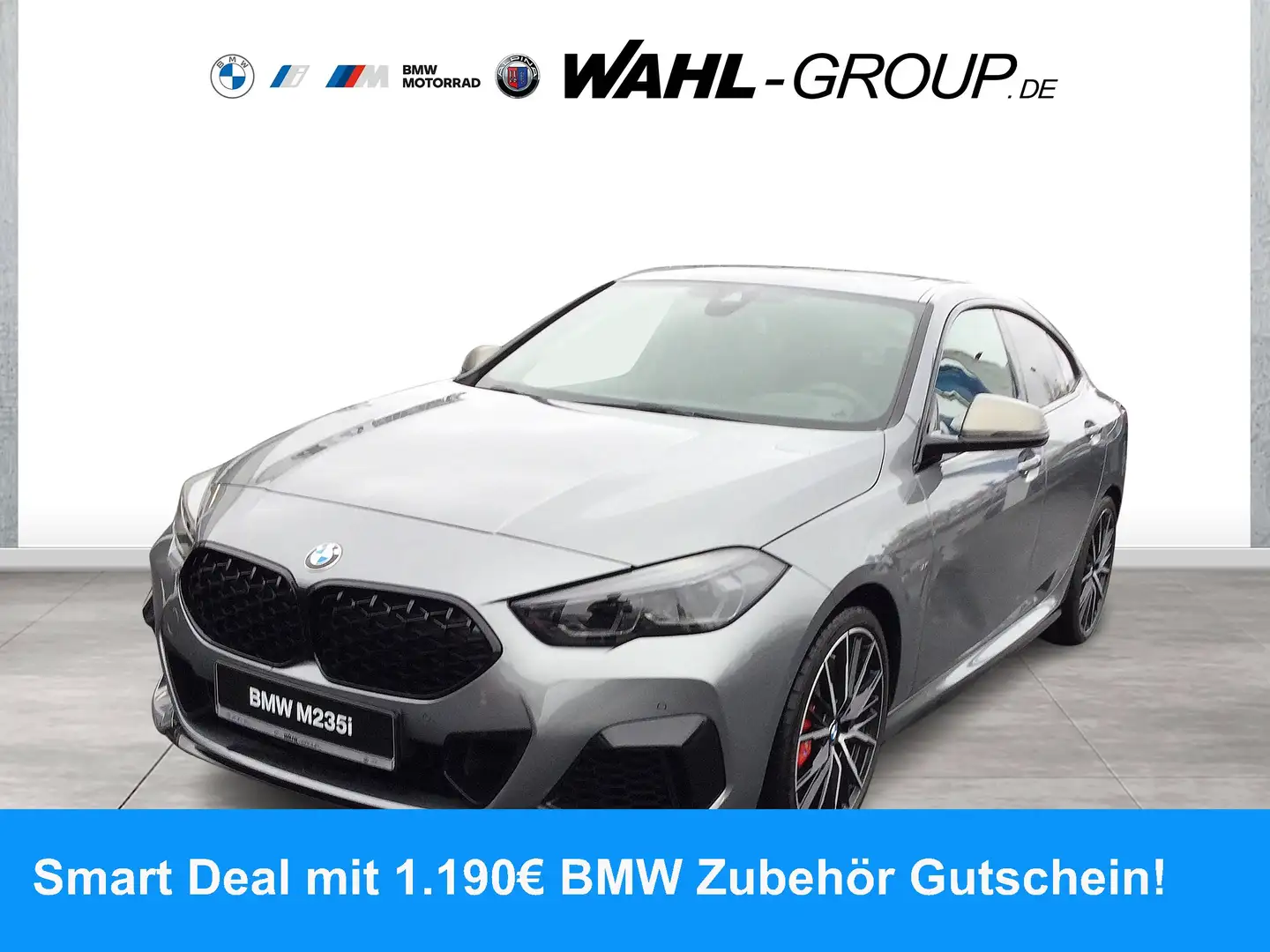 BMW 235 M235i xDrive M Sport Pro eSitz HeadUp ACC Panorama Gris - 1