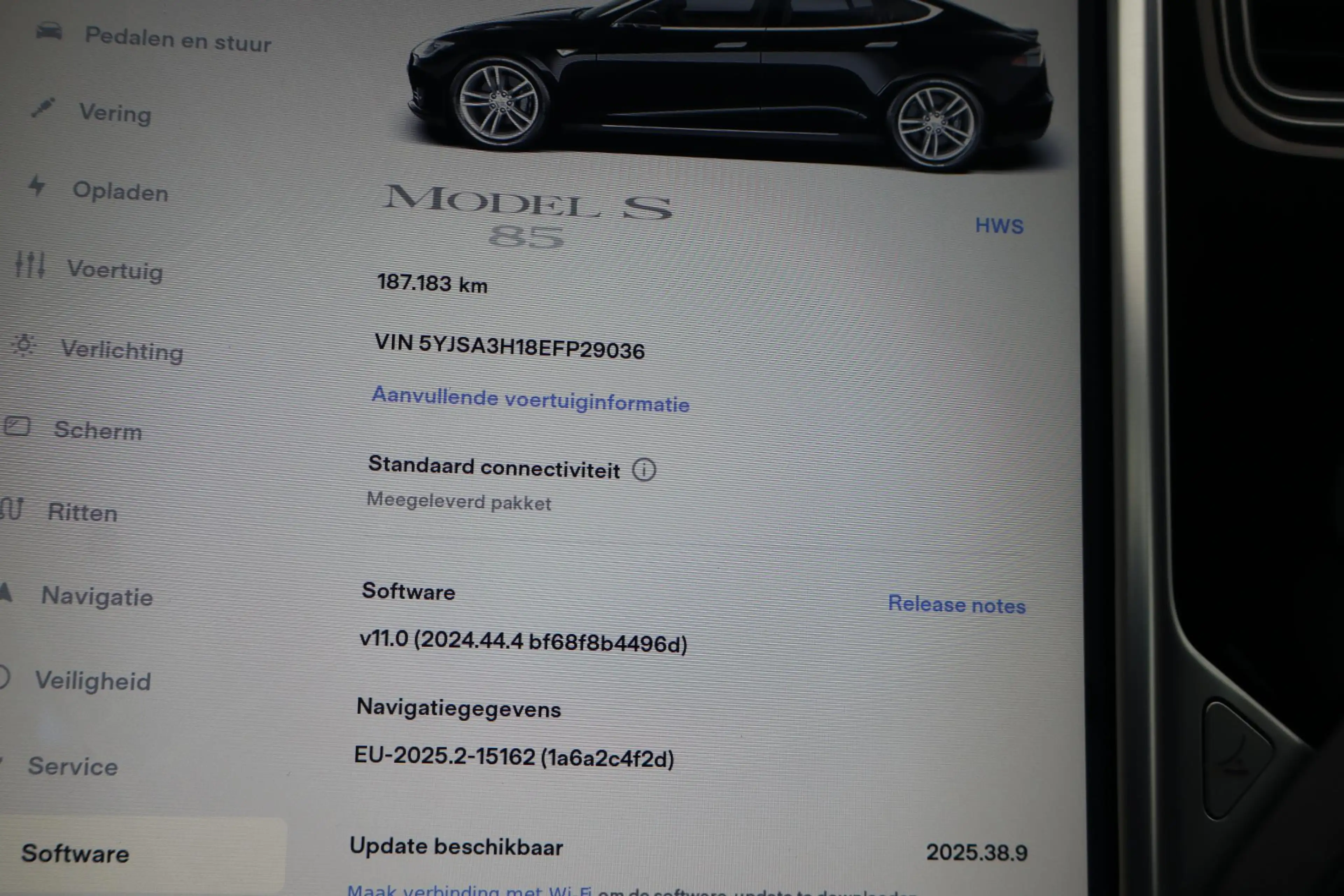 Tesla Model S 85 Signature Performance 90% SOH, Panoramadak, Cru — photo 3