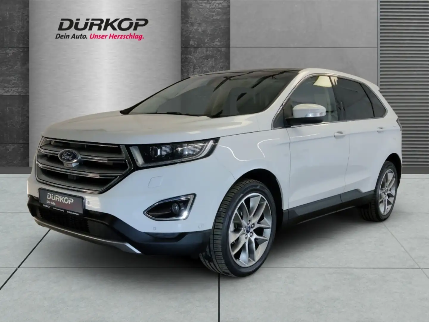 Ford Edge 2.0 TDCi Bi-Turbo 4x4 AT Titanium AHK Leder Panora Wit - 1