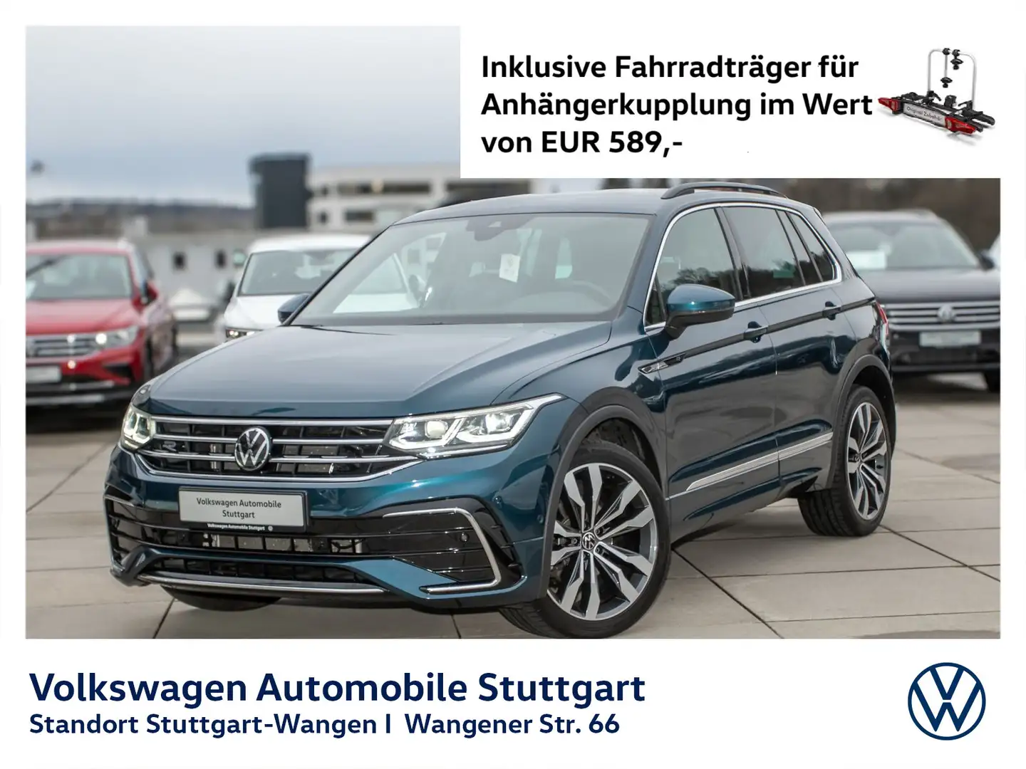 Volkswagen Tiguan R-Line 2.0 TDI DSG Navi Kamera LED ACC Blau - 1