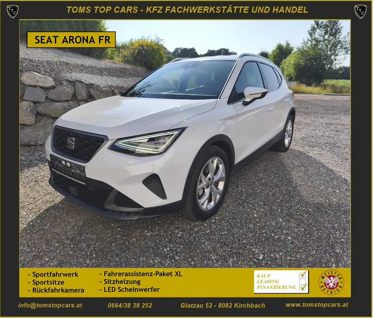 SEAT Arona FR Sportpaket, Rückfahrkamera Weiß - 1