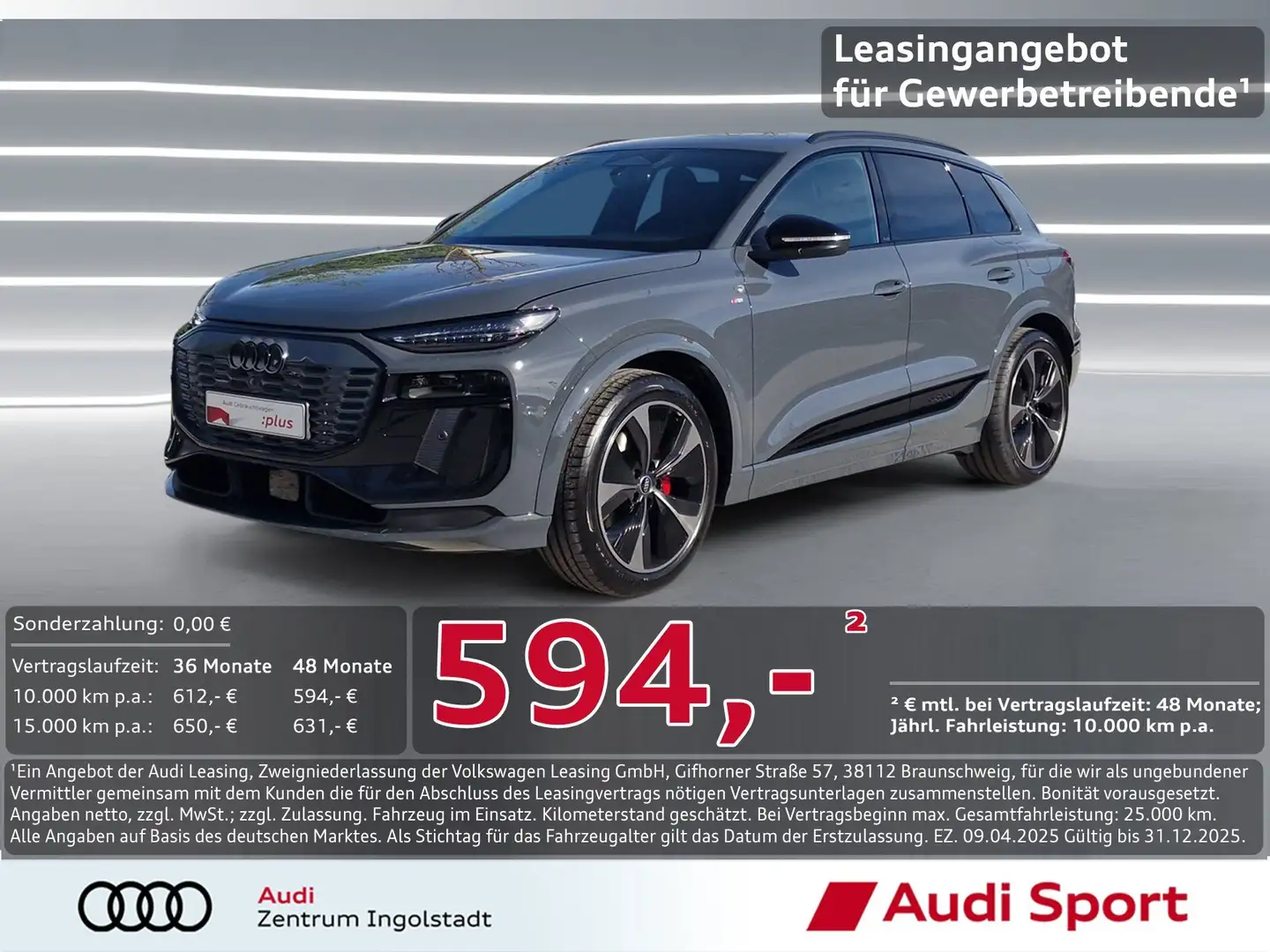 Audi Q6 e-tron qu edition one S line Tech-pro MATRIX Grau - 1