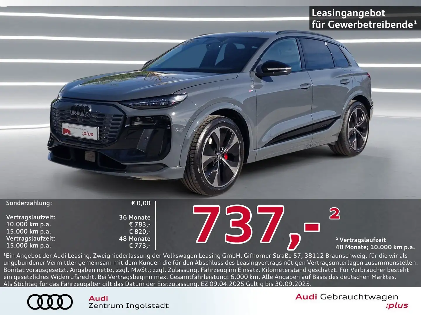 Audi Q6 e-tron qu edition one S line Tech-pro MATRIX Grau - 1