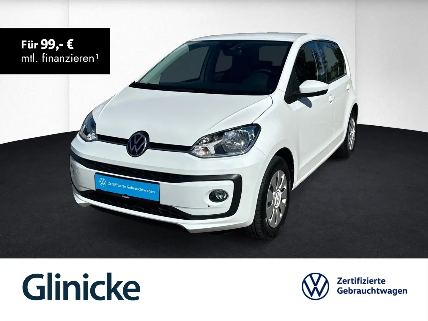 Volkswagen up! move 1.0 MPI SHZ.+Rückfahrk.+GRA+DAB+elek. S Weiß - 1