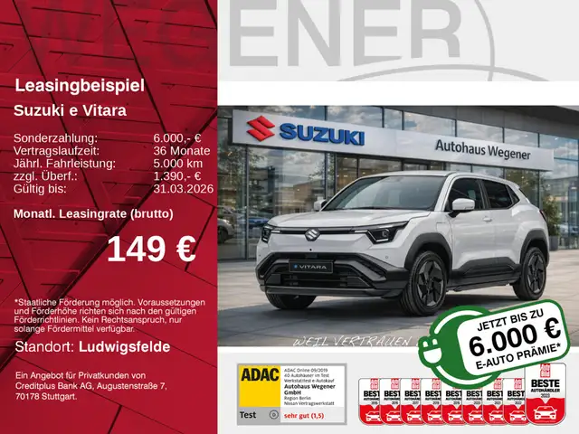 Suzuki e VITARA CLUB 49 kWh |  bis zu 6000€ Prämie