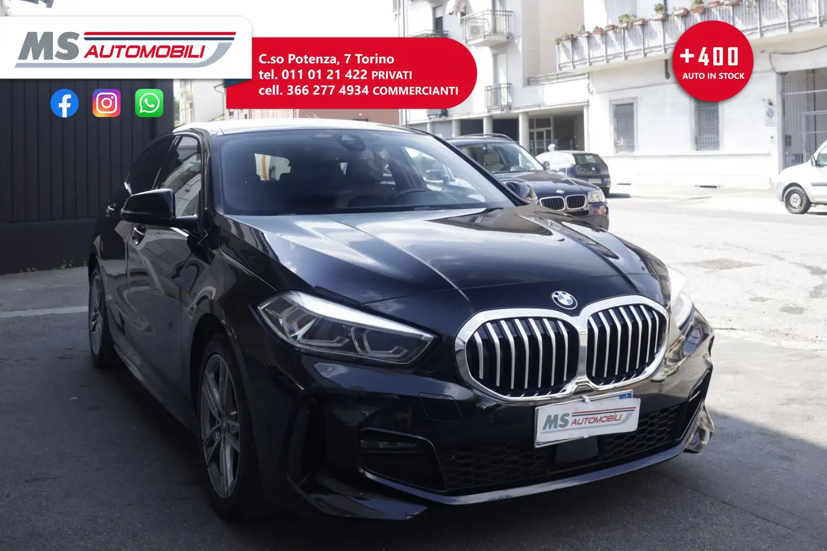 BMW 116 BMW Serie 1 116d 5p. M Sport Unicoproprietario Black - 1