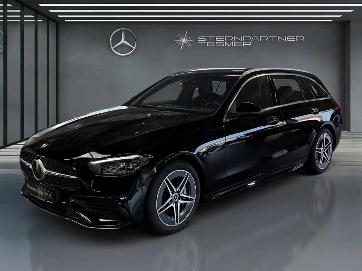 Mercedes-Benz C 220 d T AMG +KAMERA+LED+AMBIENTE+DISTRONIC+AHK Noir - 1