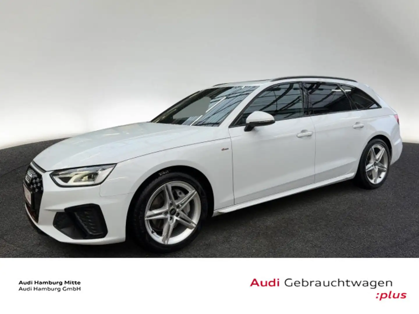 Audi A4 40 TDI S line S tronic Navi Pano Head-U Blanc - 1