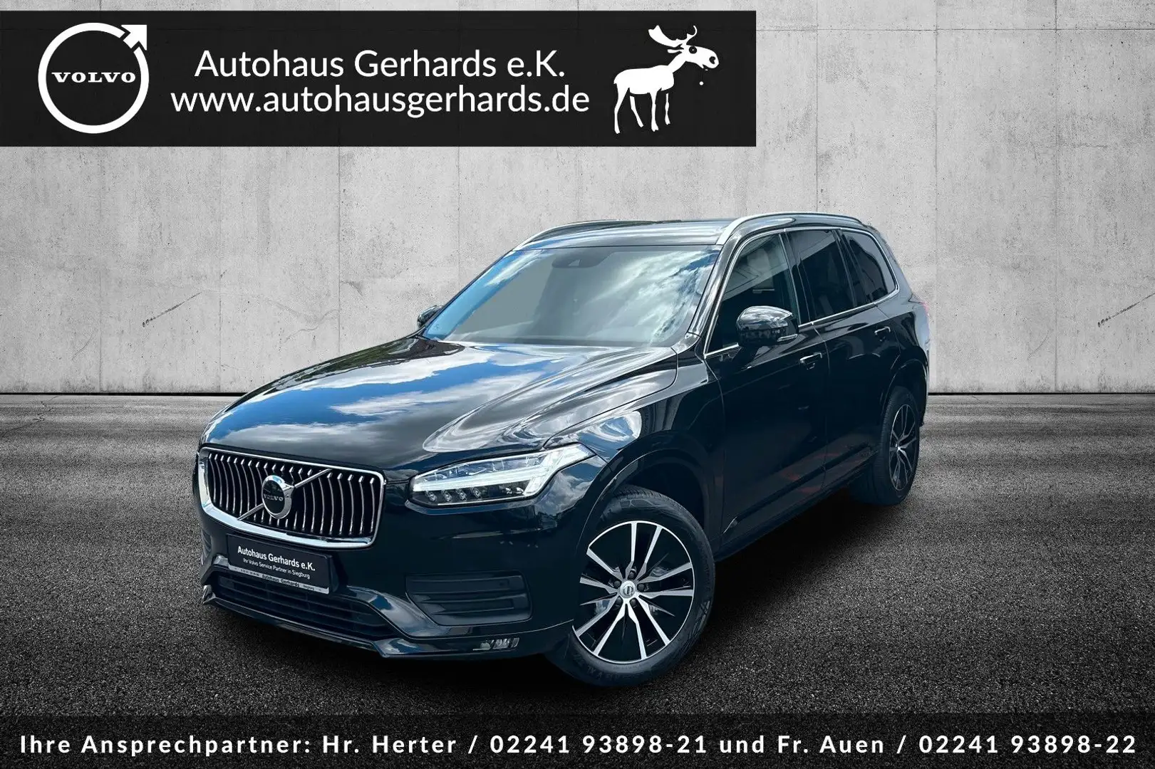Volvo XC90 B5 Momentum Pro AWD,AHK,Kamera,BLISACC,7Sit Schwarz - 1