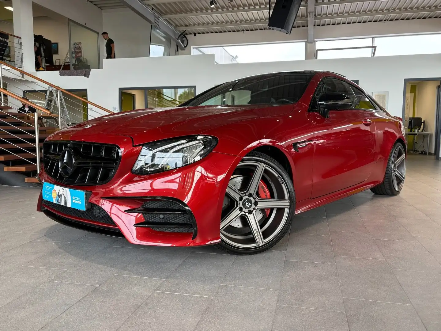Mercedes-Benz E 200 E200 Coupe AMG Line*360°*Burmester*Night* Rot - 1