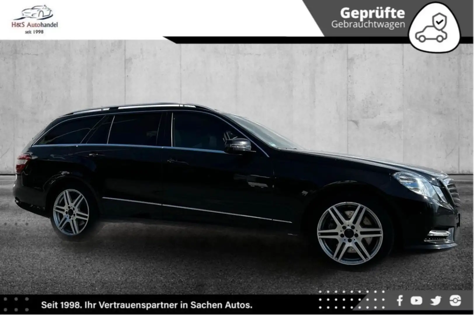 Mercedes-Benz E 350 CDI 4M 7G-TR 3xAMG ILS NAV SHD TOTW SPURH Schwarz - 1