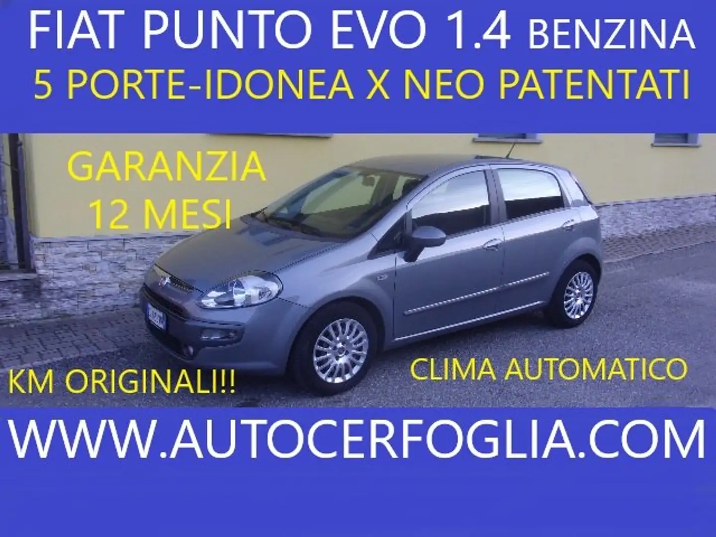 Fiat Punto Evo 5p 1.4 m-air Emotion -X NEO PATENTATI!! Gris - 1