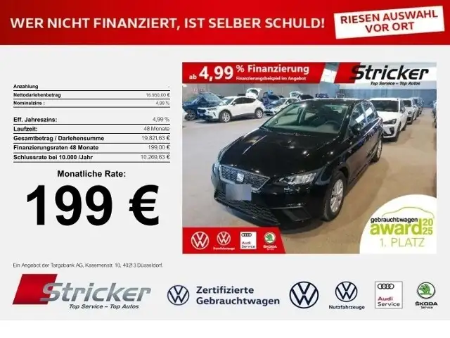 SEAT Ibiza Style 1.0TSI DSG 199,-ohne Anzahlung Einparkhilfe