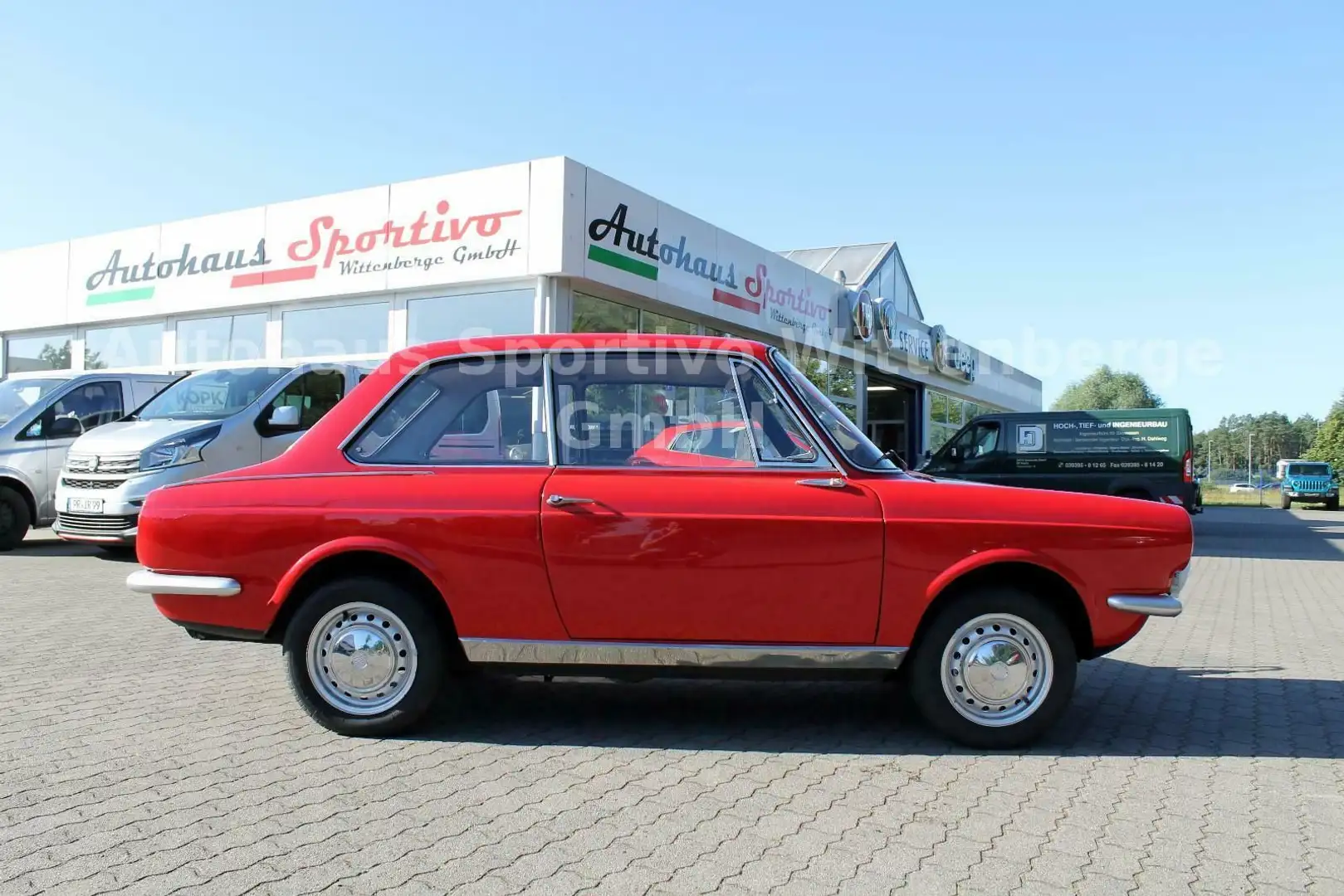 Fiat 850 Vignale Berlina, H-Gutachten, neue HU Roşu - 2