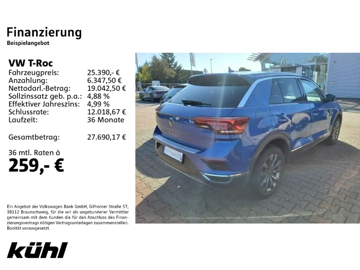 Volkswagen T-Roc 1.5 TSI DSG Sport LED/ACC/Kamera/Navi Blau - 2