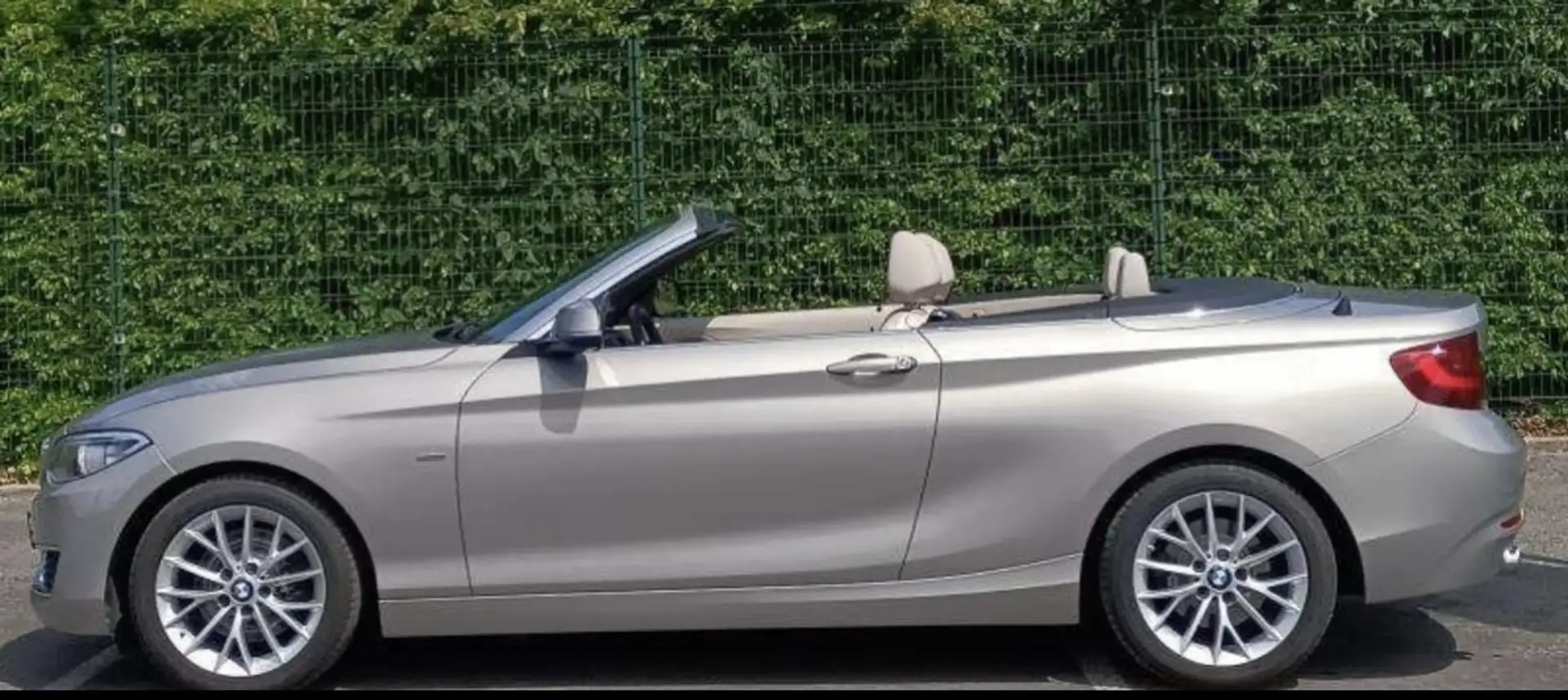 BMW 220 Cabriolet serie Luxury Argent - 1