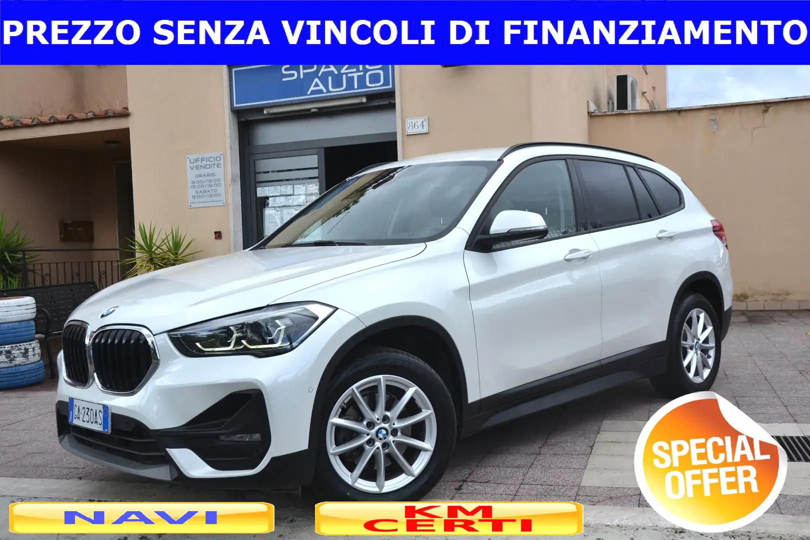 BMW X1 18D 150CV X-DRIVE AUTOMATICA **PREZZO VERO** Blanc - 1