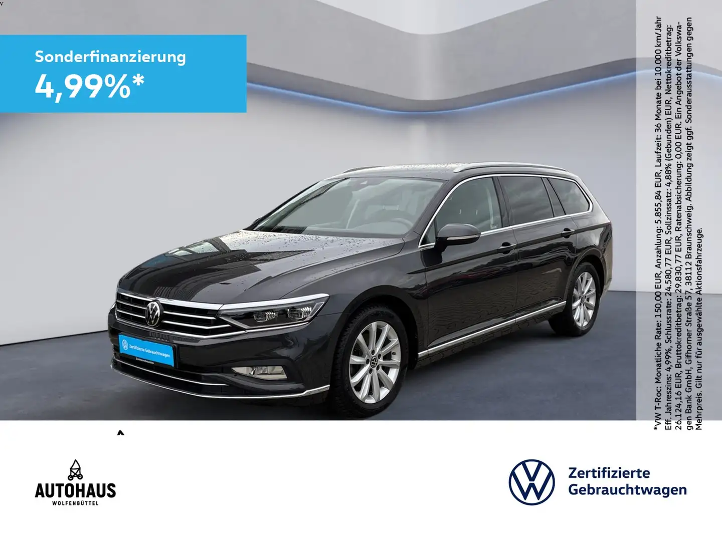 Volkswagen Passat Variant Elegance 2.0 TDI DSG AHK KAMERA Grau - 1