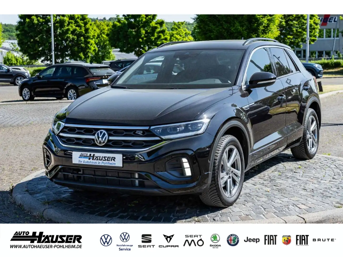 Volkswagen T-Roc R-Line 1.5 TSI DSG STANDHZG AHK EL. HECKKL. NAV KA Schwarz - 1