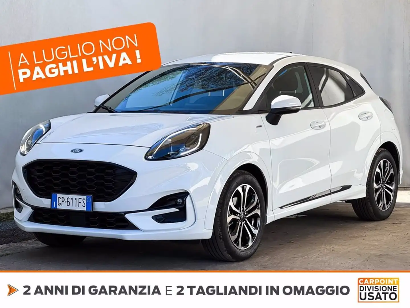 Ford Puma 1.0 ecoboost h st-line s&s 125cv auto Bianco - 1