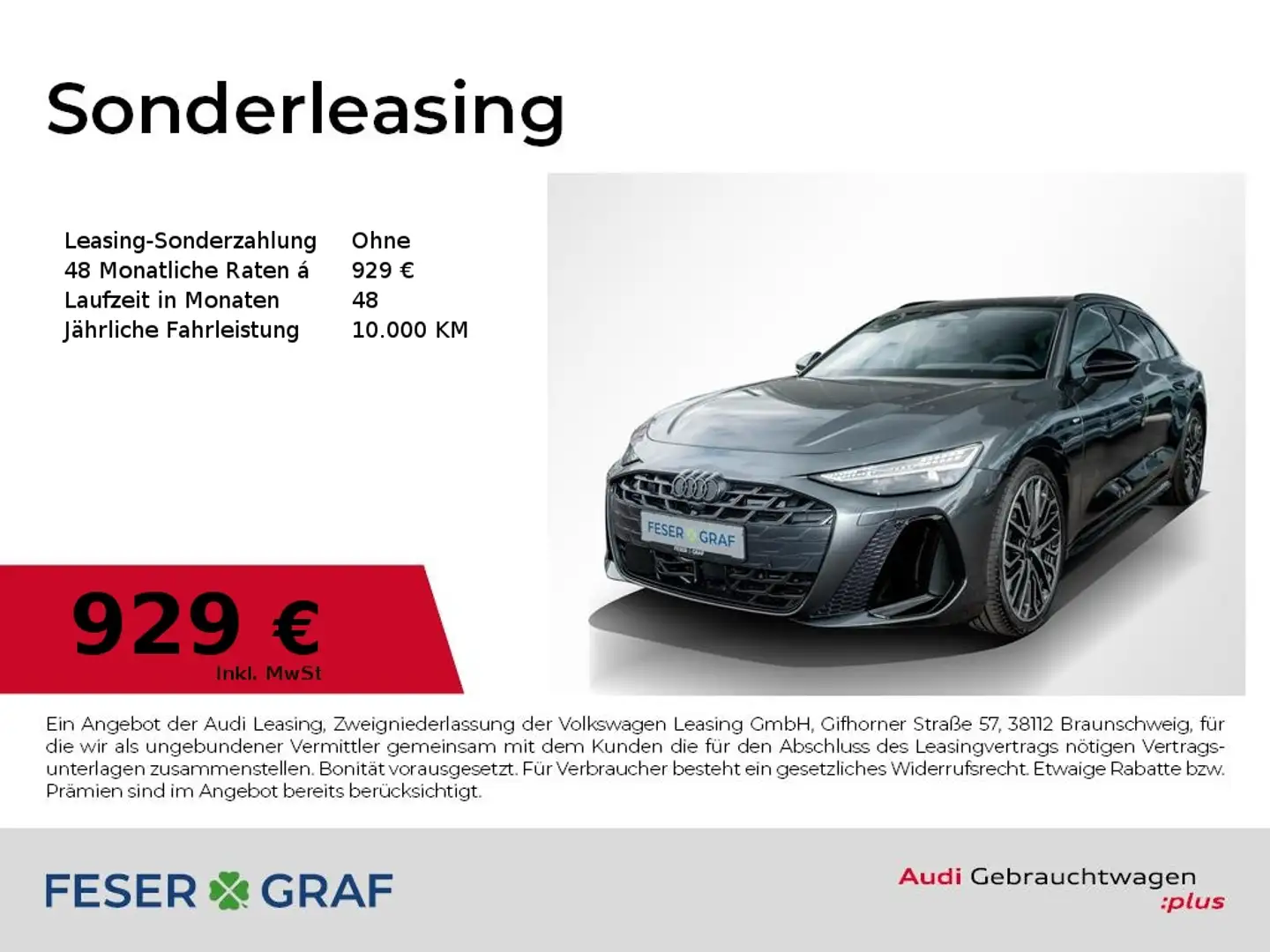 Audi A6 Avant edition one /Pano/Standhz/adAIR/B&O/AHK Grau - 1