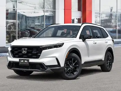 White 2026 Honda CR-V Hybrid Sport AWD SUV / Crossover All-Wheel Drive Continuously Variable Transmission