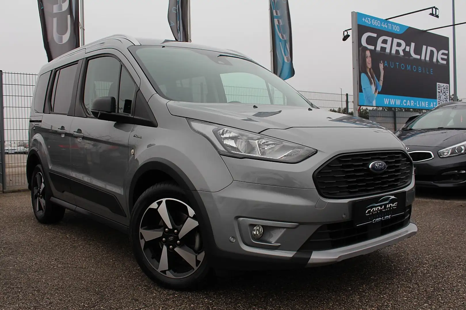 Ford Tourneo Connect Active 1,5 EcoBlue L1 Panorama,Spurhalte,Verkeh... Grau - 1