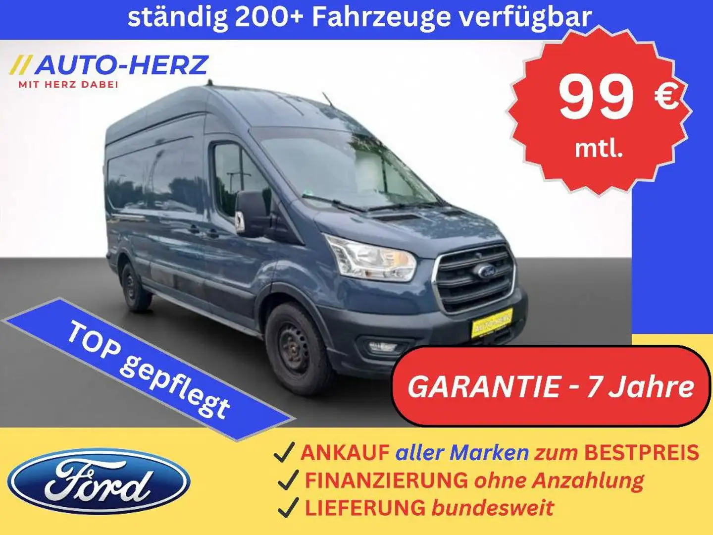 Ford Transit Kasten 350 L3 H3 Trend Grau - 1