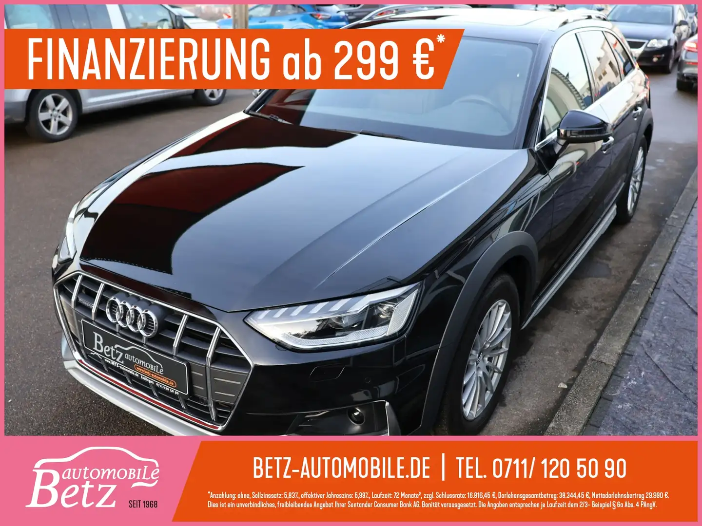 Audi A4 allroad 45 TFSI quattro Pano AHK RFK PDC Schwarz - 1