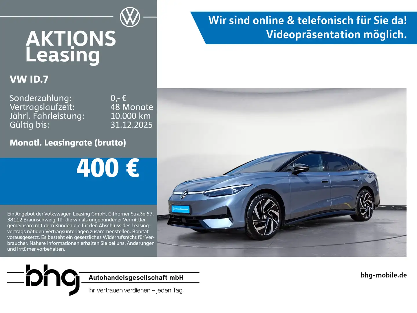 Volkswagen ID.7 Pro Navi Klima Kamera Blau - 1