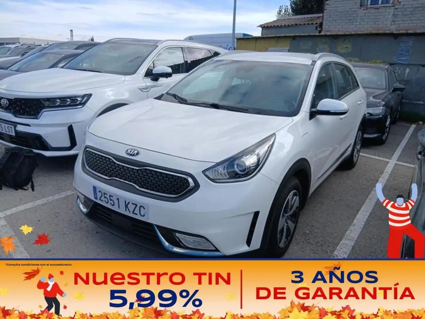 Kia Niro 1.6 GDi Híbrido Enchufable 104kW Drive Blanc - 1