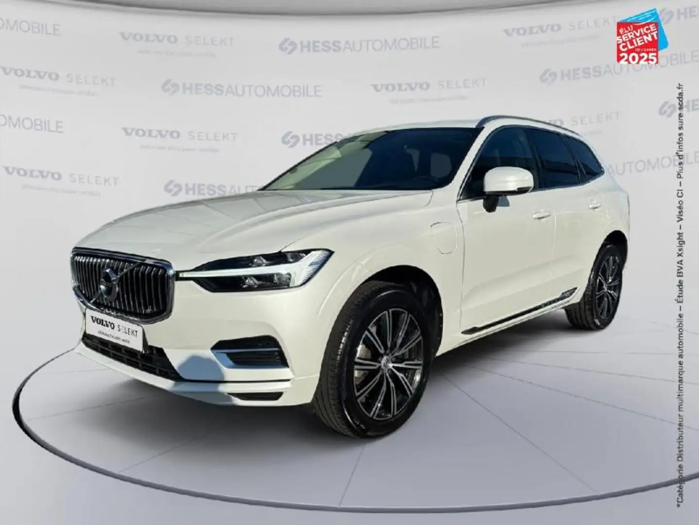 Volvo XC60 T6 AWD 253 + 87ch Inscription Luxe Geartronic Touvrant Sieges chauf/cuir Camera Carplay Blanc - 1