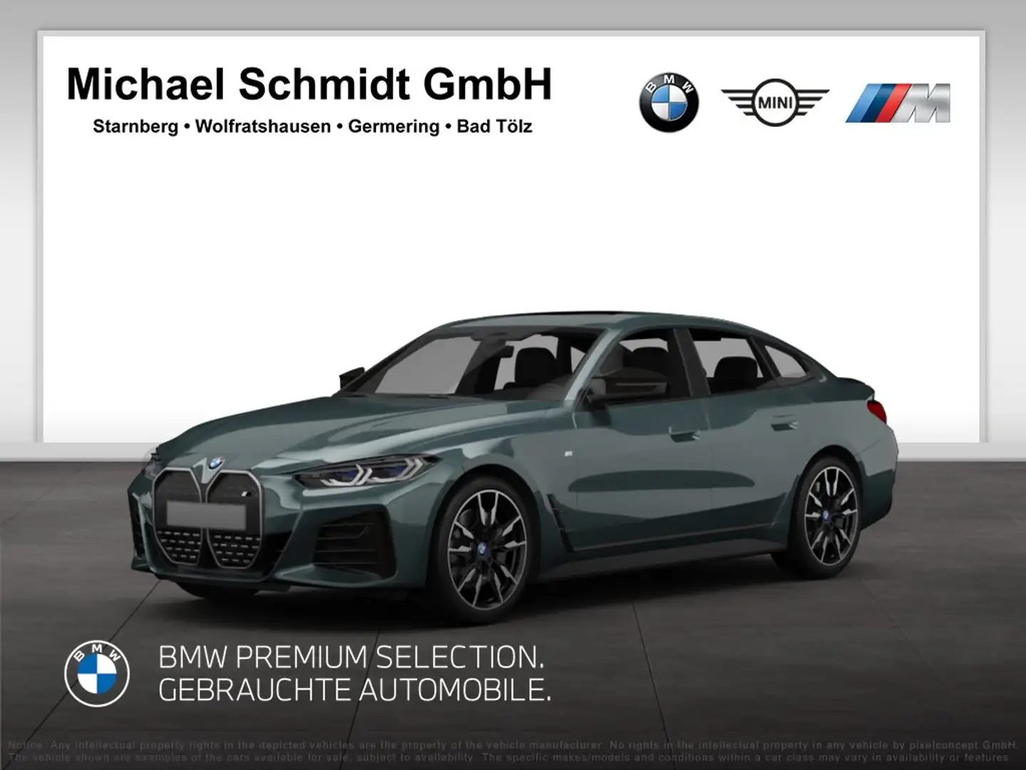 BMW i4 xDrive40 *435,-€ netto o Anz*Facelift*M Sport*H/K* Verde - 1