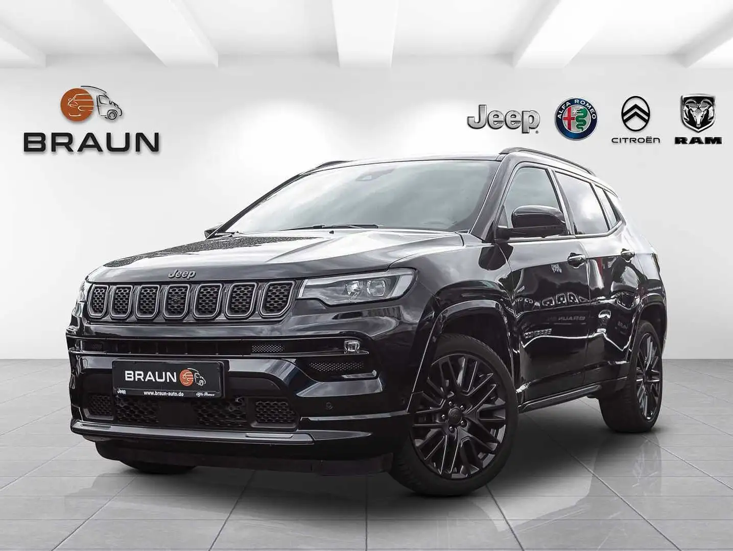 Jeep Compass 1.3 T-GDI S Leder/Panorama/360° Noir - 1