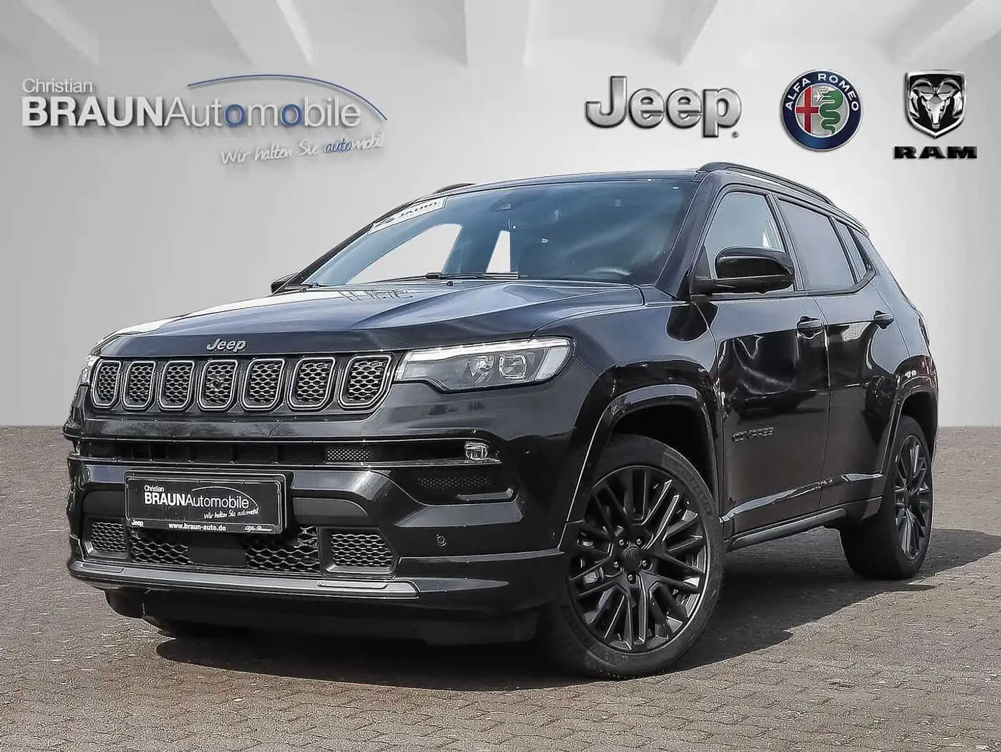 Jeep Compass 1.3 T-GDI S Leder/Panorama/360° Noir - 1