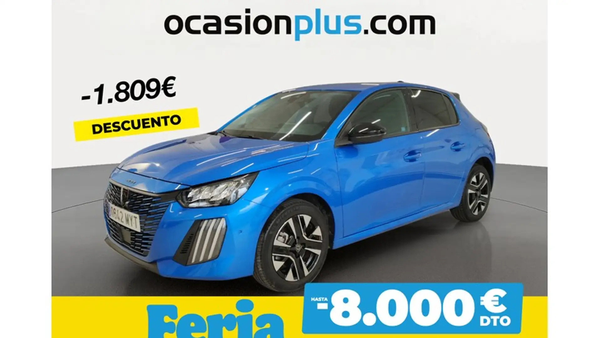 Peugeot 208 1.2 Hybrid Allure e-DCS6 100 Bleu - 1