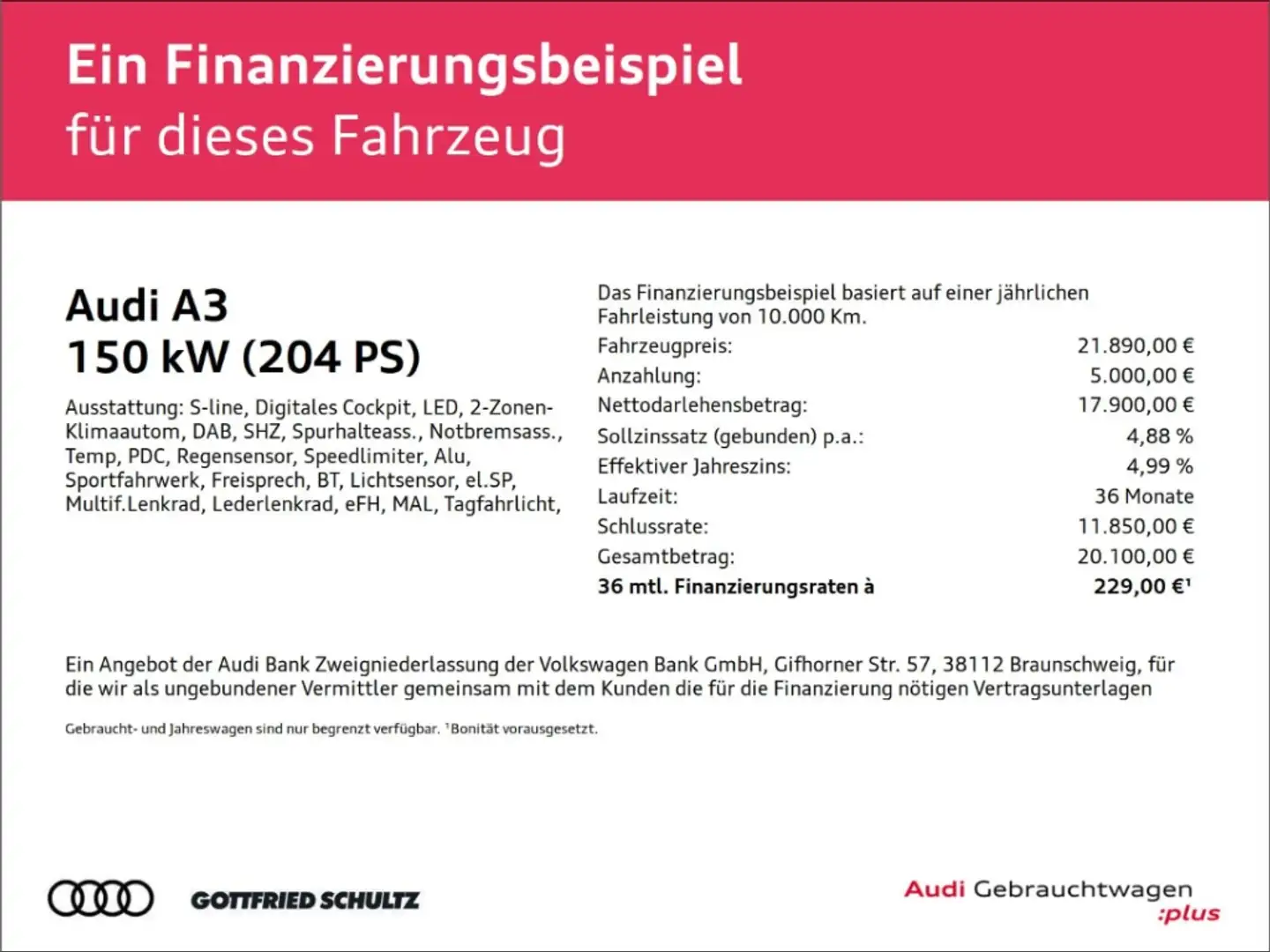 Audi A3 Sportback 40 TFSI e S-LINE LED PDC DAB 17 ZOLL Weiß - 2