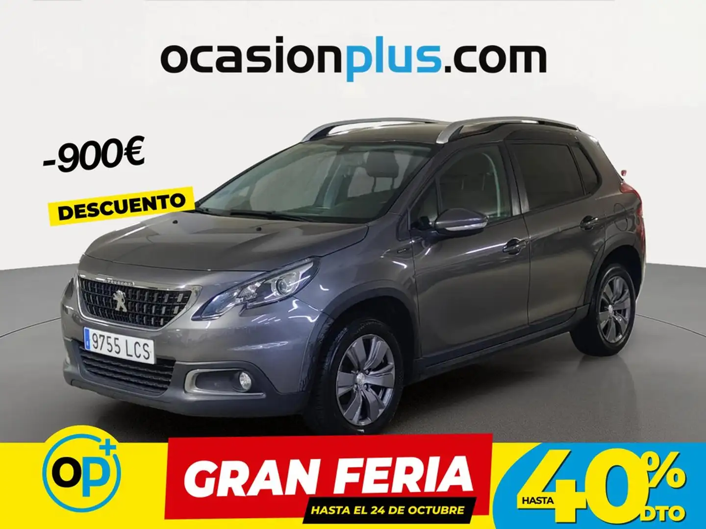 Peugeot 2008 1.5 BlueHDI S&S Signature 100 Gris - 1