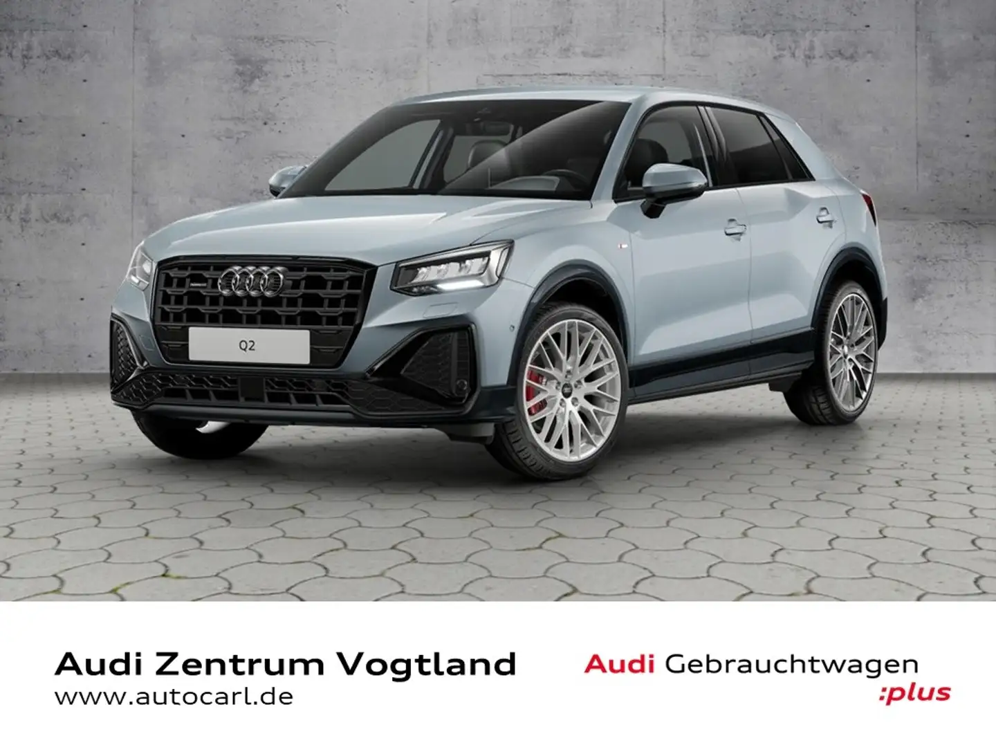 Audi Q2 S line 40 TFSI quattro S-tronic KLIMA LED LEDER A Gris - 1