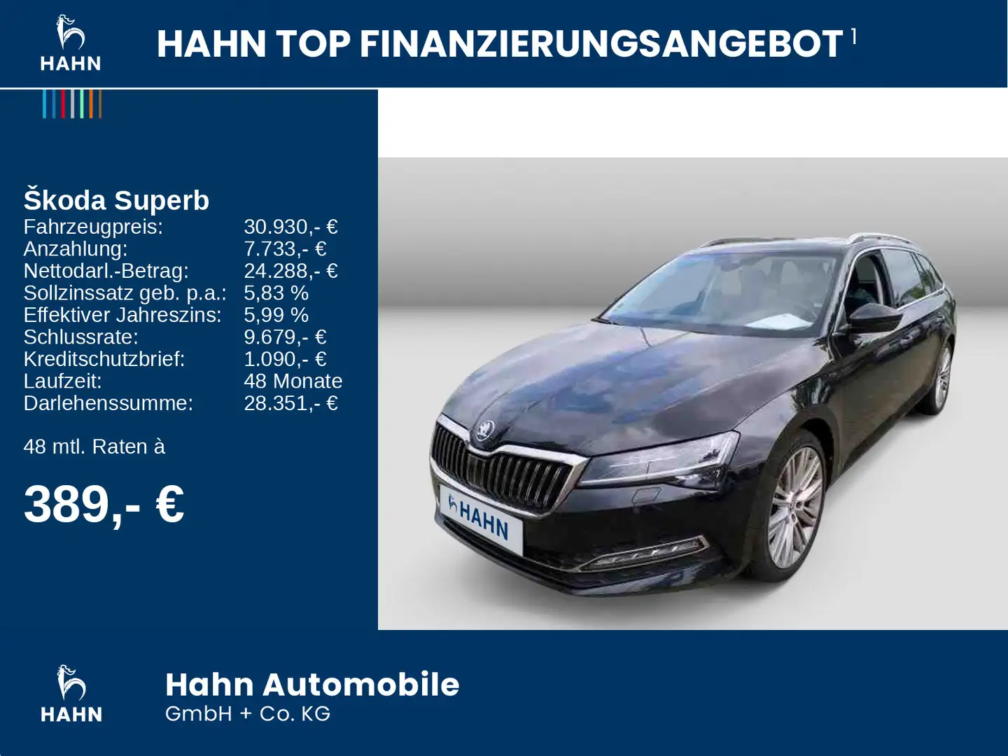 Skoda Superb Combi 2.0TDI DSG 4x4 Style Standh Pano Schwarz - 2