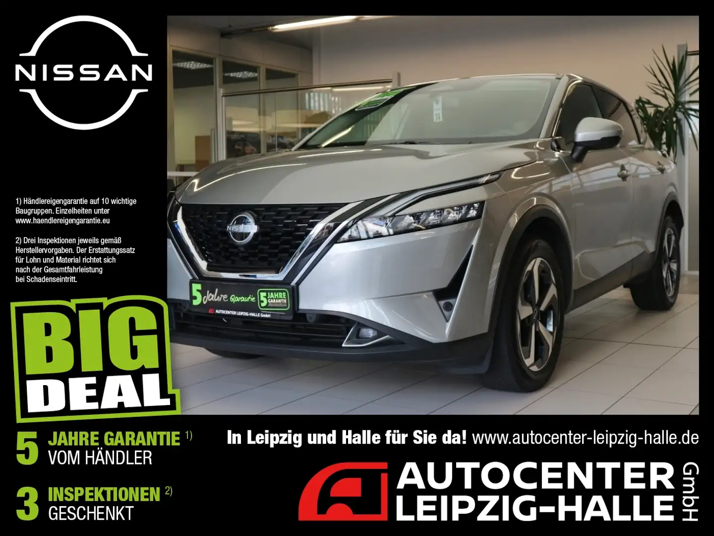 Nissan Qashqai 1.3 DIG-T MHEV N-Connecta ACC Navi 360° Plateado - 1