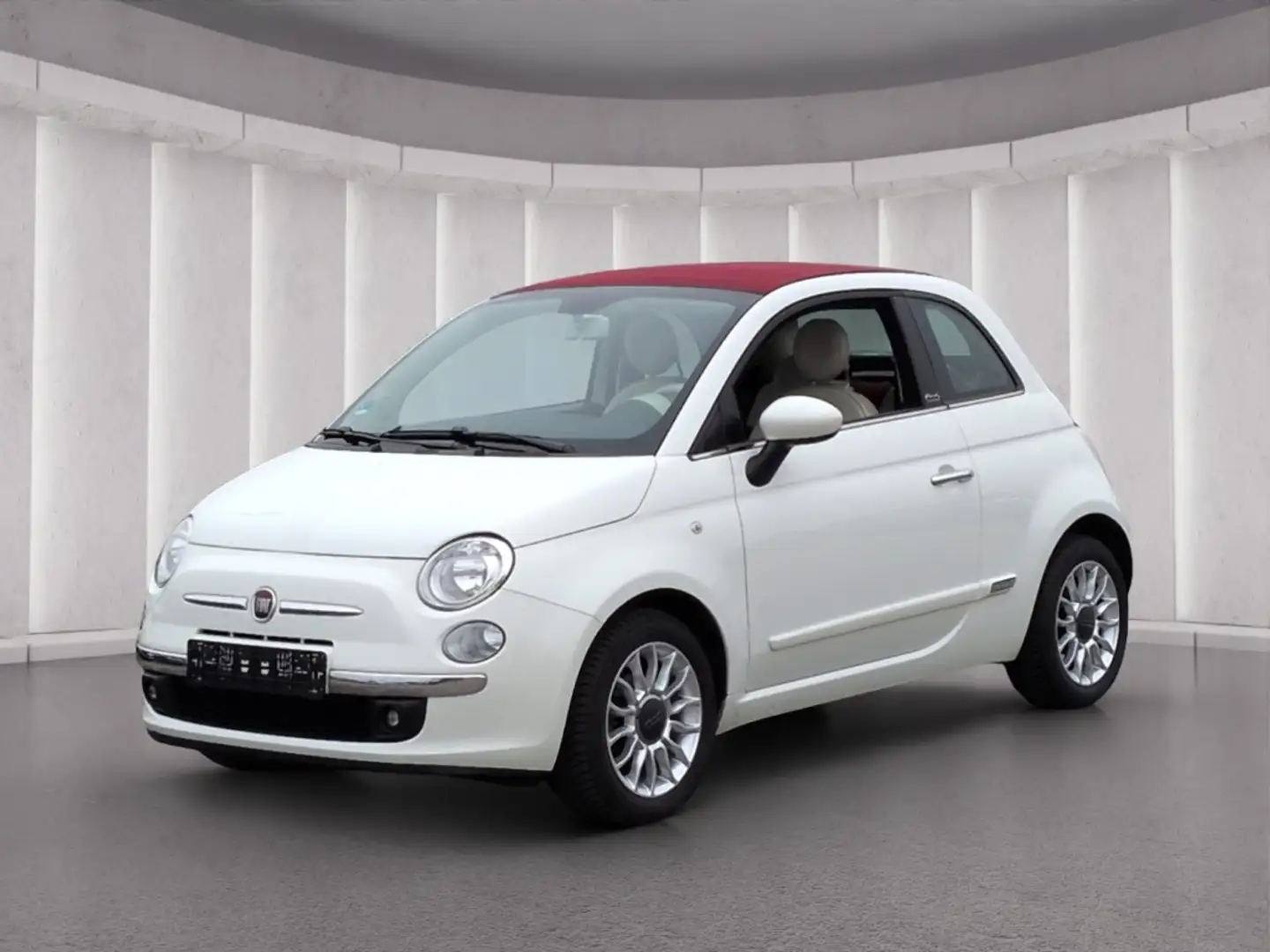 Fiat 500C Cabrio Lounge 1.2*Klima PDC Bluetooth Alu Weiß - 2
